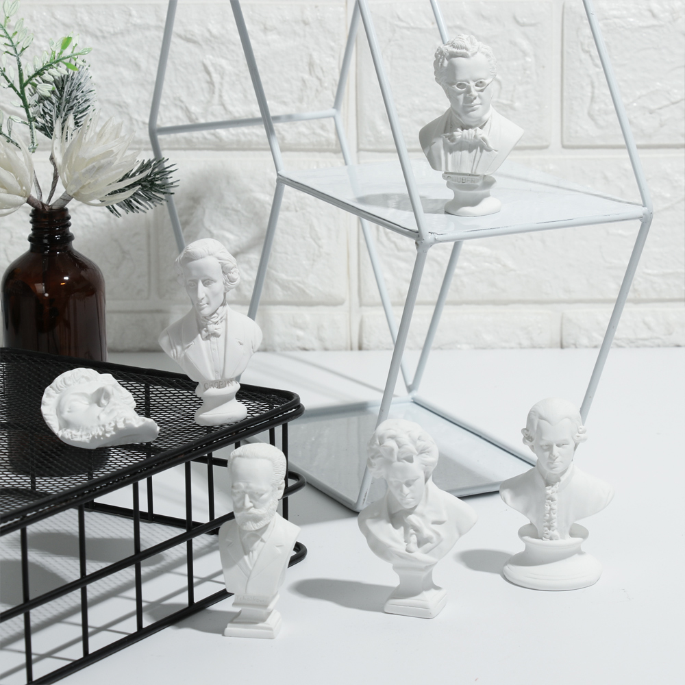 新ミニ置物石膏像ギリシャ神話有名人有名な彫刻描画練習石膏バスト肖像